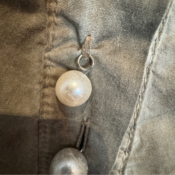 Elisa Cavaletti Club Washed Shirt Jacket Sz L Boho Lagenlook Artsy Unique Italy - Picture 7 of 16